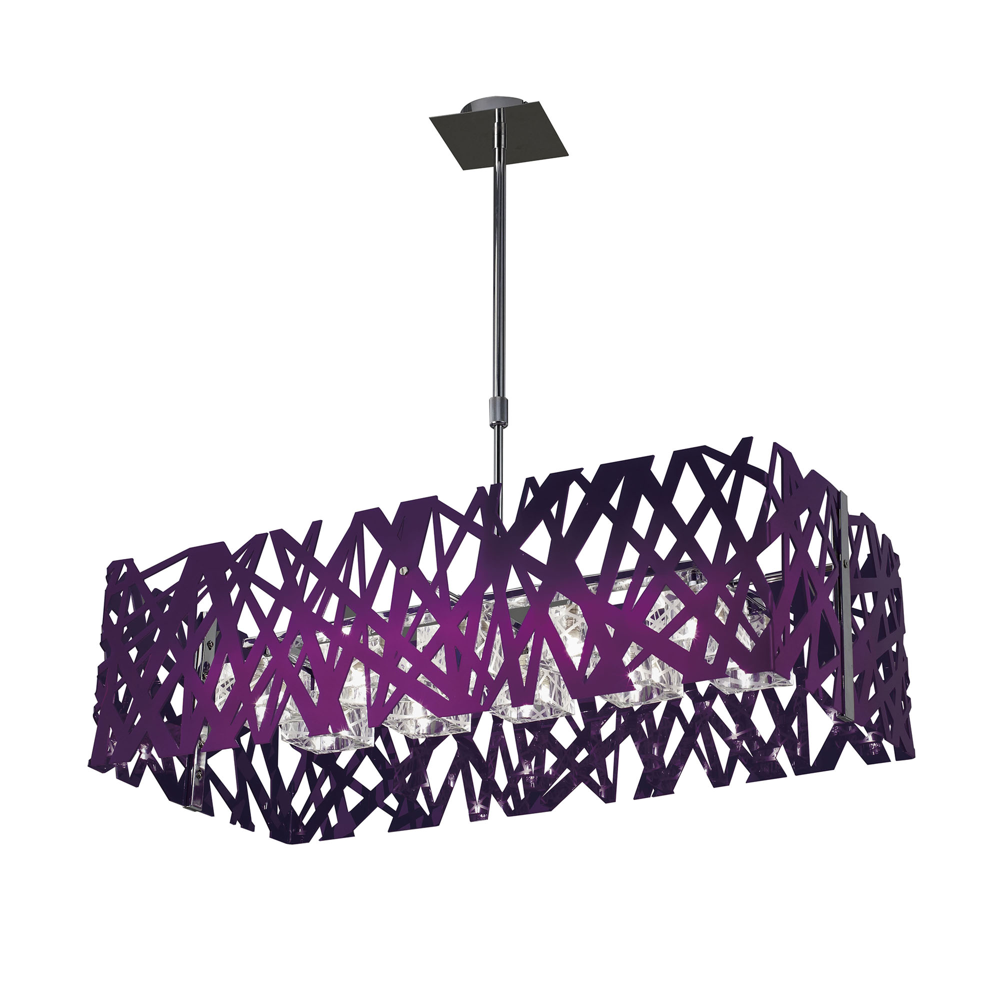 M1301  Tokio Rectangular Telescopic 10 Light Violet